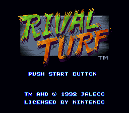 Rival Turf Title Screen